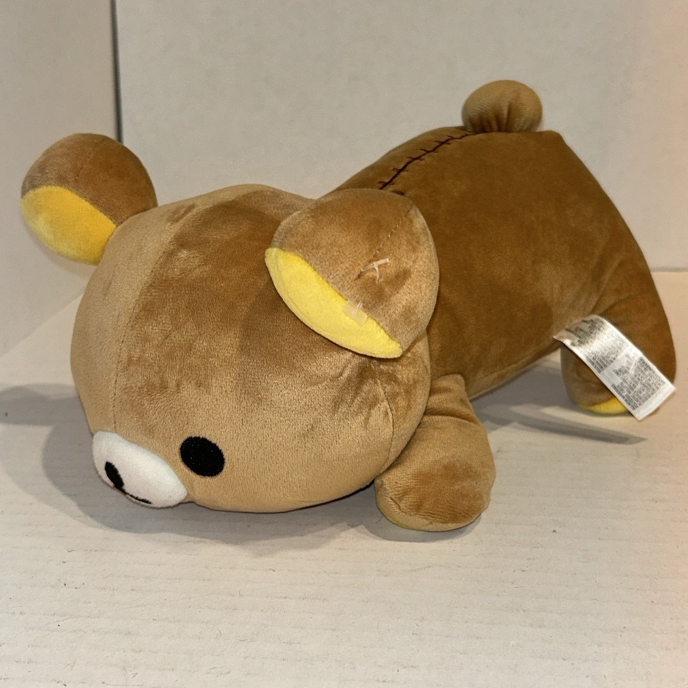 Rilakkuma Plush Bear AQI Laying‎ Down Cute Japanese San-X 2018 P4